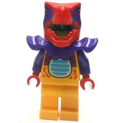 Figurine Dinosaur Suit Guy, Bright Light Orange and Red du set 60380