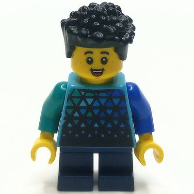 Figurine Boy, Medium Azure Torso, Dark Blue Legs du set 60380