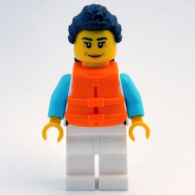 Figurine Ocean Explorer, White Suit, Orange Life Vest du set 60377