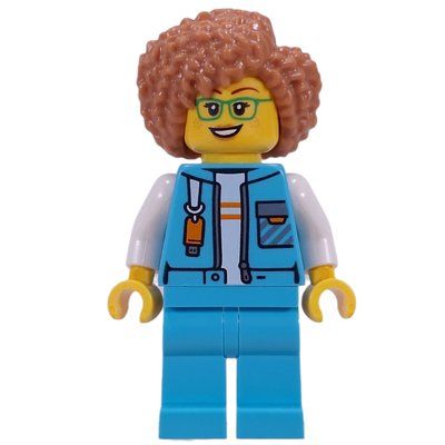 Figurine Arctic Explorer, Medium Azure Suit, Medium Nougat Hair du set 60471