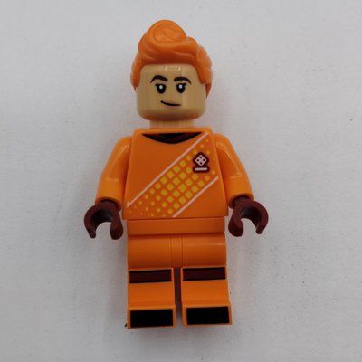 Minifigur Soccer Fan, Orange Soccer Kit aus Set 40634