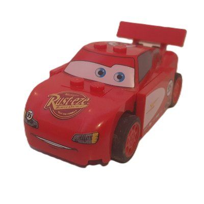Minifigur Lightning McQueen, White Sides (DBG 3710) aus Set 8487
