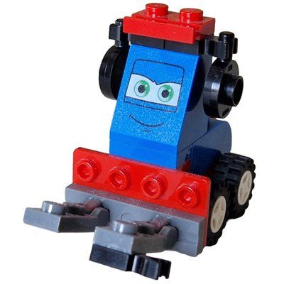 Minifigur Pit Crew (Cars), Blue aus Set 9485