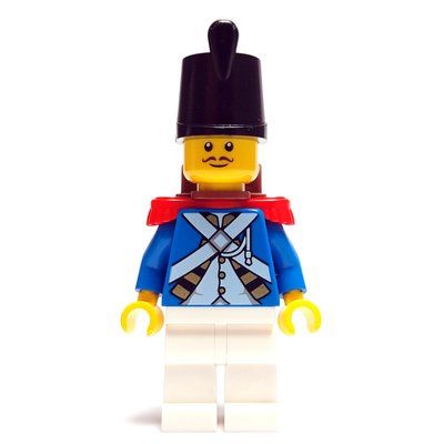 Figurine Soldier (Bluecoat) - Backpack, Red Epaulette, Black Moustache du set 10320