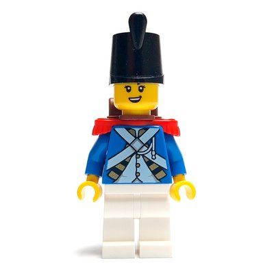 Figurine Soldier (Bluecoat) - Backpack, Red Epaulette, Female du set 10320