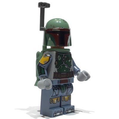Figurine Boba Fett, Helmet, Jetpack Neckwear, Printed Arms, Nougat Head du set 75396