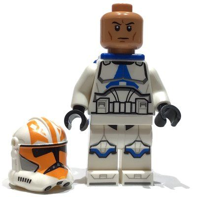 Figurine Clone Trooper, 332nd Company, Orange Markings, Jetpack du set 75359