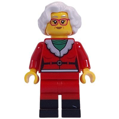 Minifigure Mrs. Claus, Black Boots del set 60381