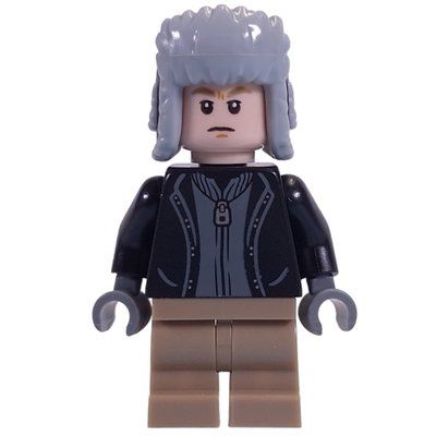 Figurine Draco Malfoy - Black Jacket, Light Bluish Grey Ushanka du set 76418