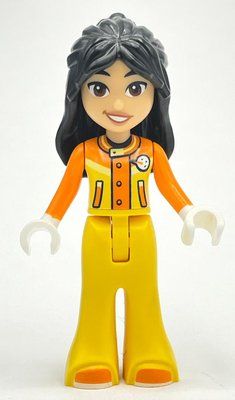 Minifigure Liann - Orange/Yellow Ski Suit del set 41756