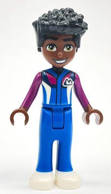 Minifigure Zac - Blue/Magenta Ski Suit del set 41756