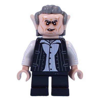 Figurine Griphook - Dark Bluish Grey Hair, Black Torso, White Arms, Black Legs du set 76417