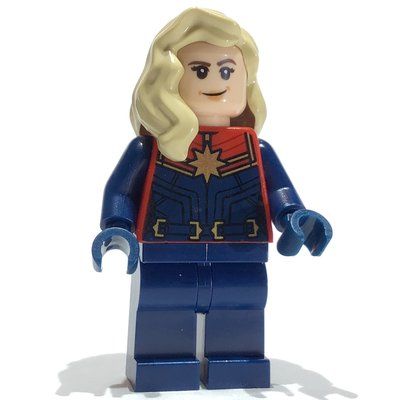 Figurine Captain Marvel, Mid-length Tan Hair du set 76232