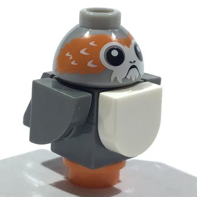 Figurine Porg - Dark Bluish Grey Tail du set 75200