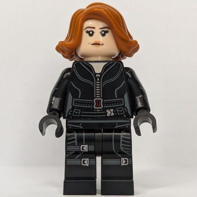 Figurine Black Widow, Black Jumpsuit, Printed Legs (20877 Hair) du set 76269