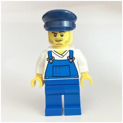 Figurine Train Driver, Blue Overall du set 21344