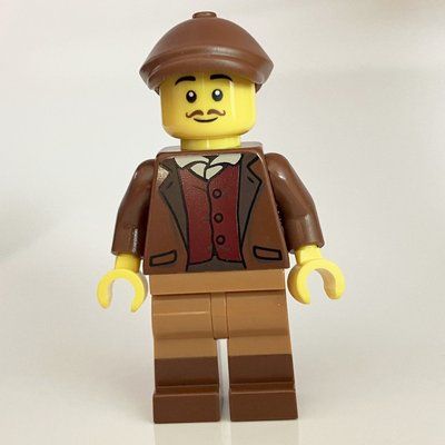 Figurine Camera Man, Reddish Brown Torso, Medium Nougat Legs, Reddish Brown Cap du set 21344
