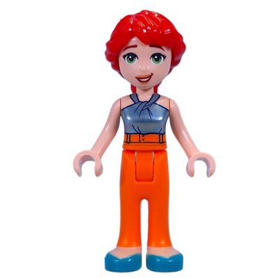 Figurine Mia - Adult, Metal Blue Top, Orange Pants du set 42639