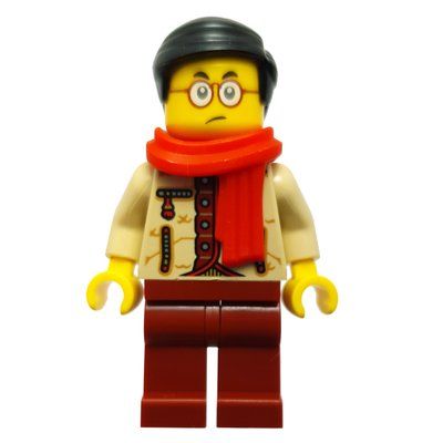 Figurine Mr. Tang, Tan Torso, Dark Red Legs du set 80054