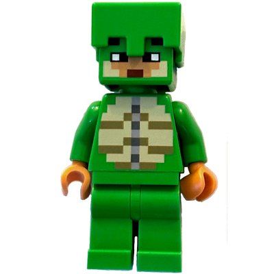 Minifigure Turtle Skin Warrior del set 21254