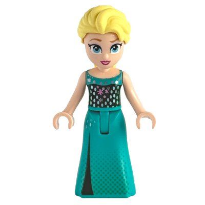 Figurine Elsa - Dark Turquoise Dress du set 43234