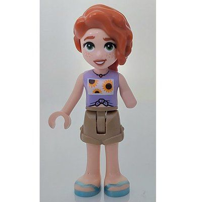 Minifigur Autumn, Lavender Top, Dark Tan Shorts aus Set 42621
