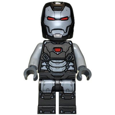 Minifigura War Machine, Pearl Titanium Armor del set 76277