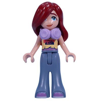 Minifiguur Paisley - Bright Light Yellow Top, Sand Blue Pants, Medium Lavender Headphones uit set 42620