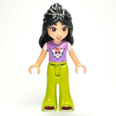 Minifigur Liann - Medium Lavender Top, Lime Pants, Shocked aus Set 42619