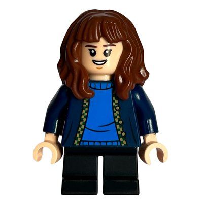 Minifigura Hermione Granger, Dark Blue Jacket, Short Black Legs del set 76428