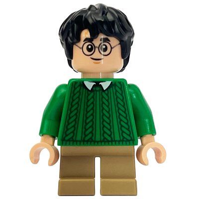 Minifigura Harry Potter, Bright Green Sweater del set 76428