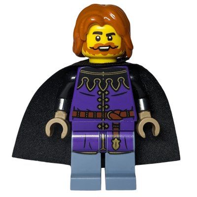 Minifigura Tax Collector, Dark Purple Torso, Sand Blue Legs del set 10332