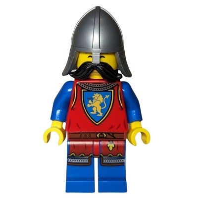 Minifigura Knight, Black Moustache del set 10332