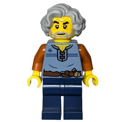 Minifigura Weaver, Sand Blue Torso, Dark Blue Legs del set 10332
