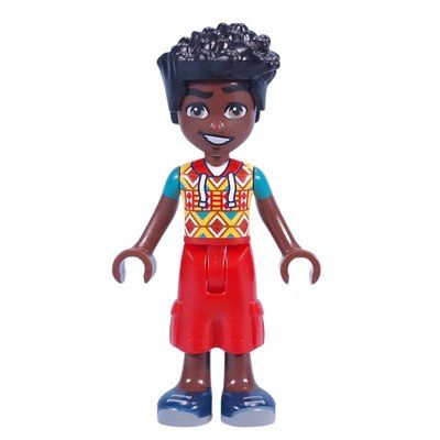 Minifigure Zac - White/Red Shirt, Red Pants del set 42638