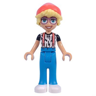 Figurine Olly - White Shirt, Dark Azure Legs, Coral Beany du set 42618