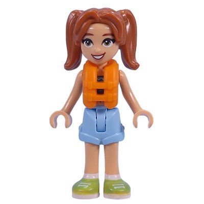 Minifigure Candi - Dark Turquoise Top, Bright Light Blue Short, Life Vest from set 42623