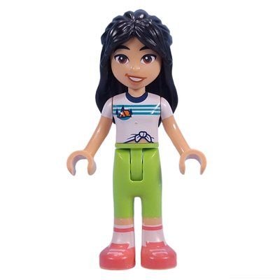 Minifigure Liann - Adventure Camp, Lime Pants del set 42626