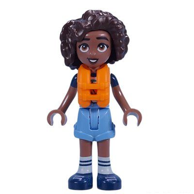 Figurine Aliya - Adventure Camp, Bright Light Blue Shorts, Life Vest du set 42631