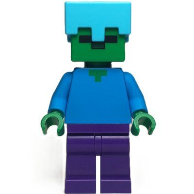 Figurine Zombie, Medium Azure Helmet du set 21587