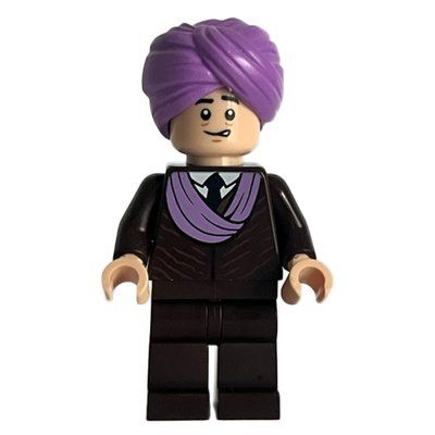 Figurine Professor Quirinus Quirrell (Voldemort), Medium Lavendar Turban, Dark Brown Suit du set 76435