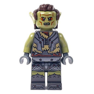 Minifigur Orc, Olive Green, Dark Tan Fur Trim aus Set 10333
