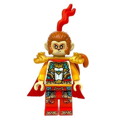 Minifigur Monkey King, White Armor, Red Split Cape aus Set 80057