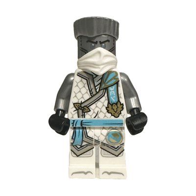 Minifigurka Zane, White Robes and Bandana z zestawu 71816