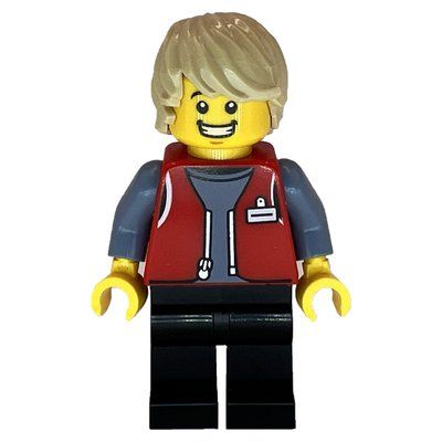 Figurine LEGO Employee, Red Jacket, Black Legs du set 60440