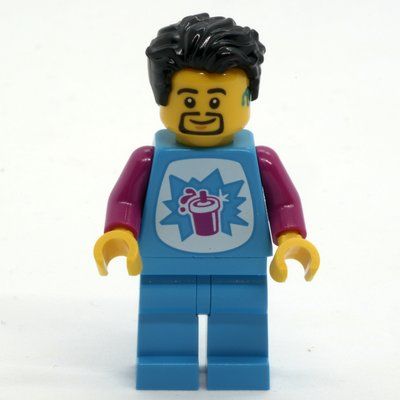 Figurine Man, Dark Azure Trancksuit, Black Hair and Goatee du set 60421