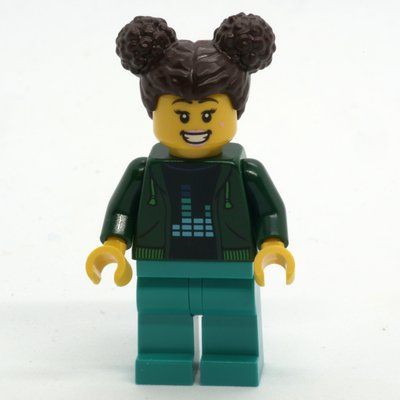 Figurine Woman, Dark Green Jacket, Dark Turquoise Legs du set 60421
