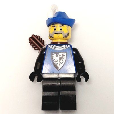 Minifigure Mountain Fortress Black Falcon Archer - Male del set 910029
