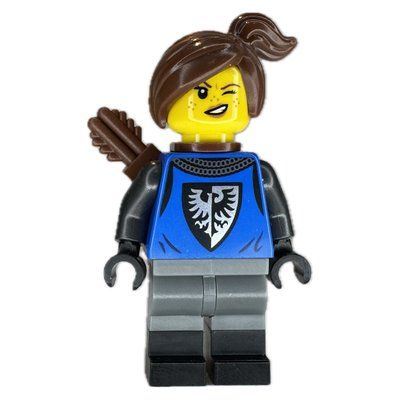 Minifigure Mountain Fortress Black Falcon Archer - Female del set 910029