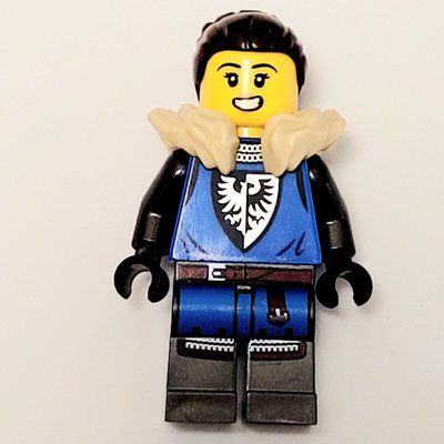 Minifigure Mountain Fortress Black Falcon Woman del set 910029